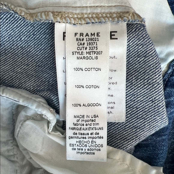 Frame Denim Wide-Leg Blue Jeans METR207 Margolis Size 26 - Picture 10 of 11